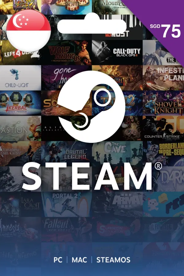 Steam Gift Card (SGD 75 | For SGD Currency Only) <span class="ext" style="background-color: #2a475e; color: #FFFFFF;">STEAM</span> <span class="ext ext_digital">digital</span> image 1