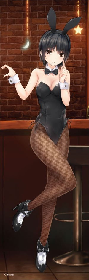 Coffee Kizoku Life-size Tapestry: Bunny Girl Aoyama Sumika_