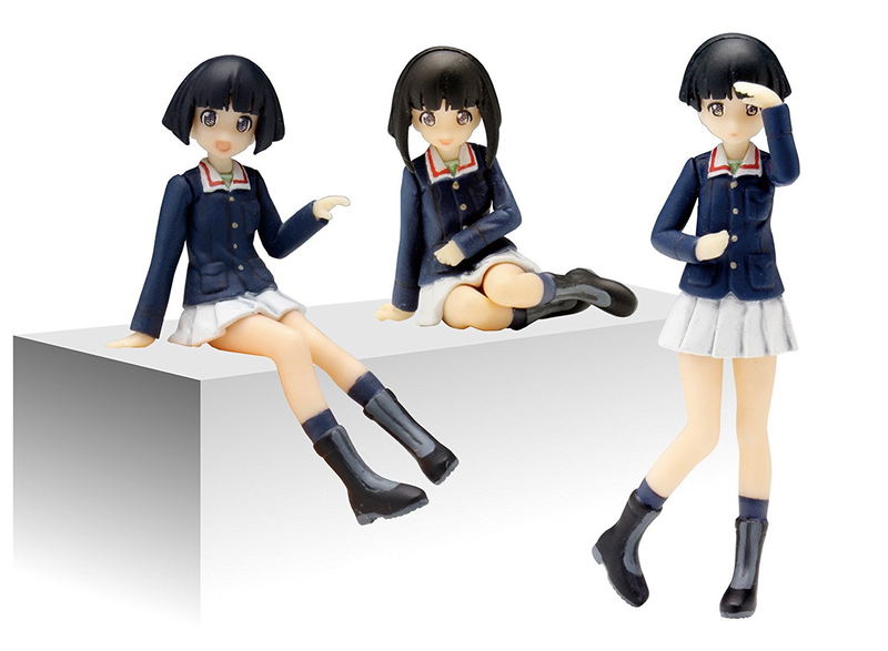 Girls und Panzer 1/35 Scale Resin Kit: Kamo-san Team Figure Set image 1