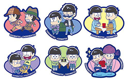 Buddy-Colle Osomatsu-san Rubber Mascot: Everyday Is Fun Even With The Same Face Series (Set of 6 pieces) image 1