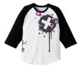 The Idolm@ster Million Live! T-shirt: Julia Raglan White x Black (S Size) thumbnail 1