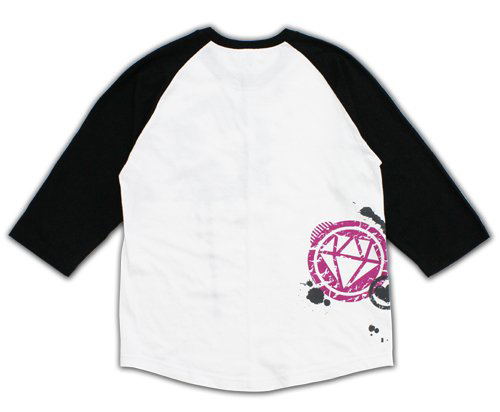The Idolm@ster Million Live! T-shirt: Julia Raglan White x Black (S Size) image 2