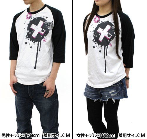 The Idolm@ster Million Live! T-shirt: Julia Raglan White x Black (S Size) image 4