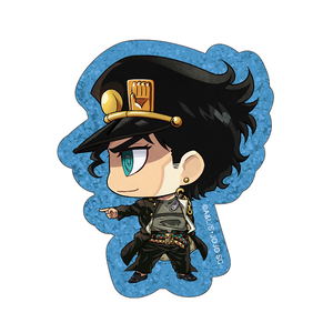 JoJo's Bizarre Adventure Stardust Crusaders Lame Acrylic Badge: 1 Kuujou Joutarou_