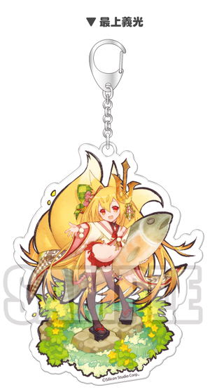 Sengoku Kitan Muramasa Miyabi Deka Acrylic Key Ring: Mogami Yoshiaki_