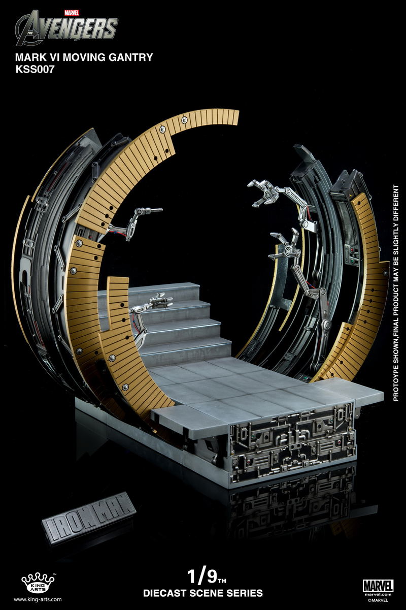 King Arts Scene Series Avengers: 1/9 Mark VI Moving Gantry image 11