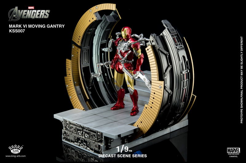 King Arts Scene Series Avengers: 1/9 Mark VI Moving Gantry image 12