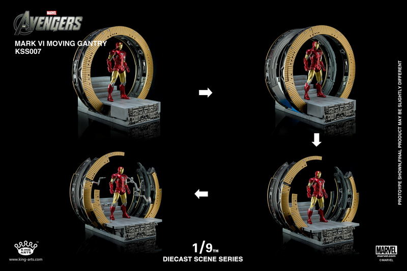 King Arts Scene Series Avengers: 1/9 Mark VI Moving Gantry image 13