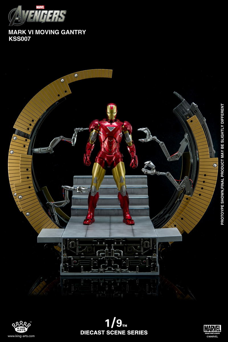 King Arts Scene Series Avengers: 1/9 Mark VI Moving Gantry image 4