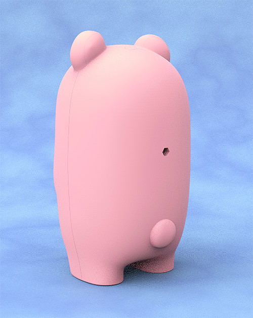 Nendoroid More: Face Parts Case (Pink Bear) image 3