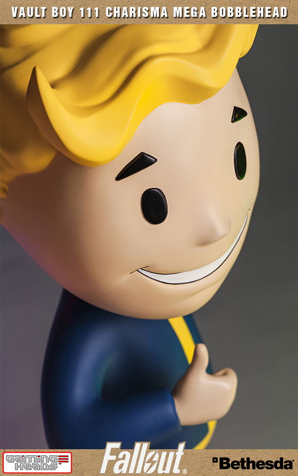 Fallout 4 Polystone Resin: Vault Boy 111 Charisma Mega Bobblehead image 19