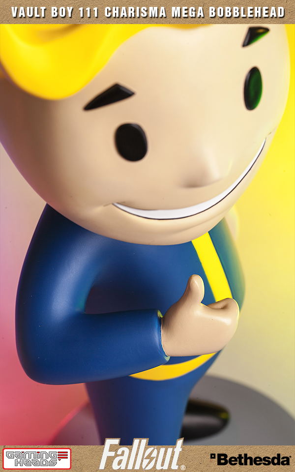Fallout 4 Polystone Resin: Vault Boy 111 Charisma Mega Bobblehead image 22