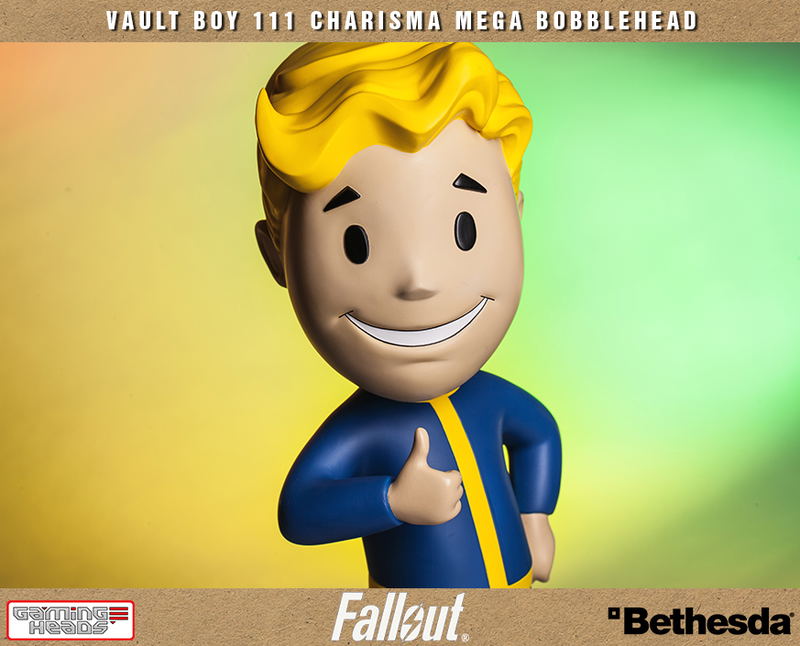 Fallout 4 Polystone Resin: Vault Boy 111 Charisma Mega Bobblehead image 27