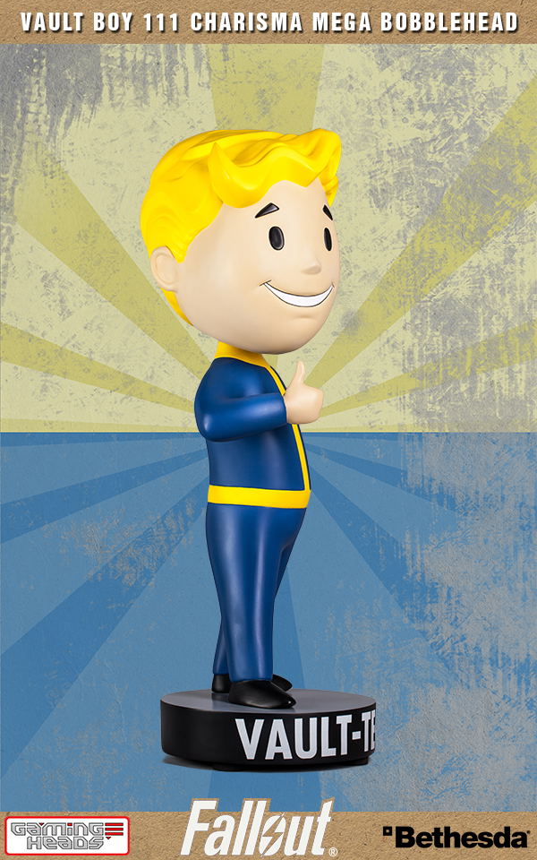 Fallout 4 Polystone Resin: Vault Boy 111 Charisma Mega Bobblehead image 3