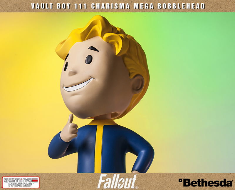 Fallout 4 Polystone Resin: Vault Boy 111 Charisma Mega Bobblehead image 30