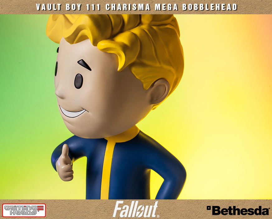 Fallout 4 Polystone Resin: Vault Boy 111 Charisma Mega Bobblehead