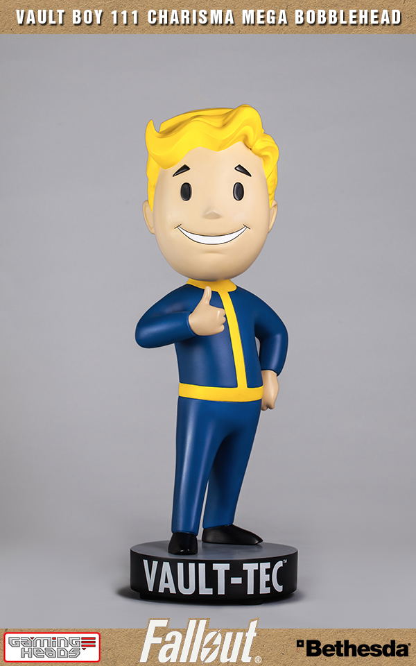 Fallout 4 Polystone Resin: Vault Boy 111 Charisma Mega Bobblehead image 4