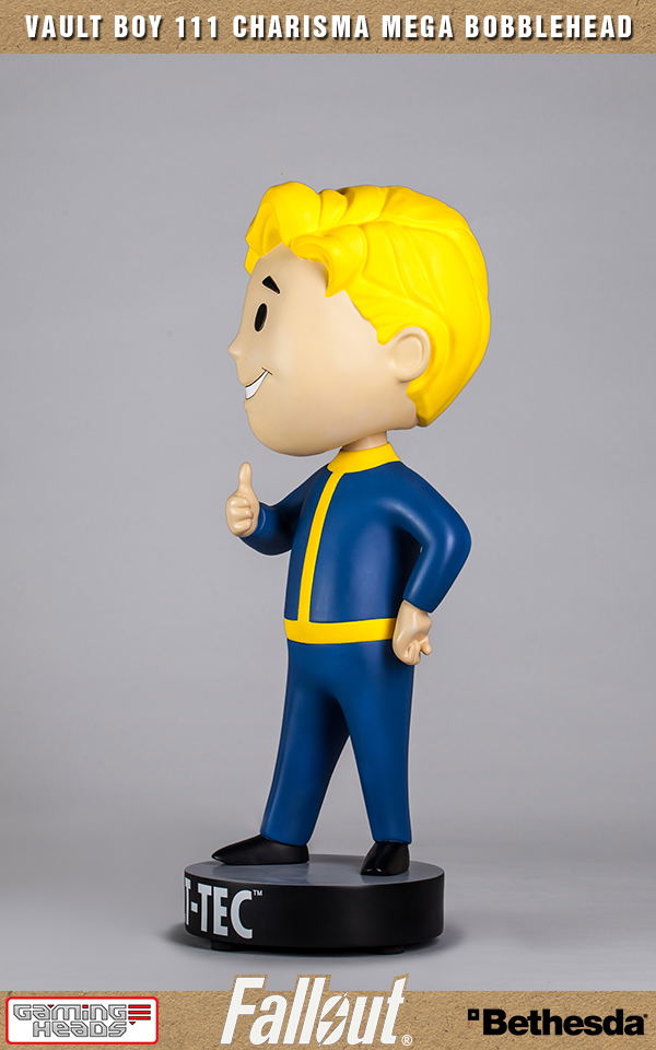 Fallout 4 Polystone Resin: Vault Boy 111 Charisma Mega Bobblehead