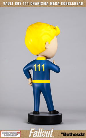 Fallout 4 Polystone Resin: Vault Boy 111 Charisma Mega Bobblehead_