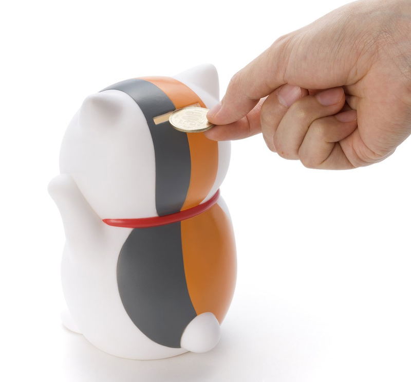 Natsume Yujinchou Maneki Soft Vinyl Piggy Bank: Nyanko-sensei (Re-run) image 2