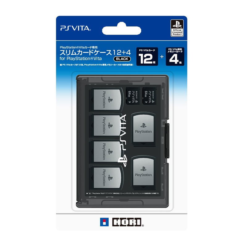 Slim Card Case 12+4 for PlayStation Vita (Black) image 1