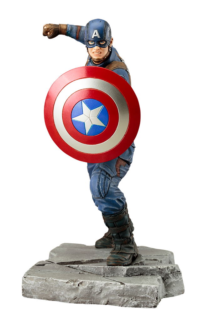ARTFX+ Captain America Civil War 1/10 Scale Pre-Painted Figure: Captain America Civil War image 1