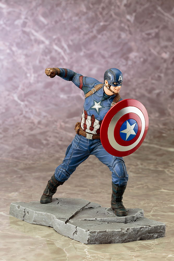 ARTFX+ Captain America Civil War 1/10 Scale Pre-Painted Figure: Captain America Civil War image 8