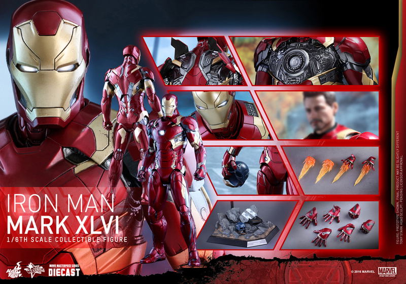 Captain America Civil War 1/6 Scale Collectible Figure: Iron Man Mark XLVI image 23