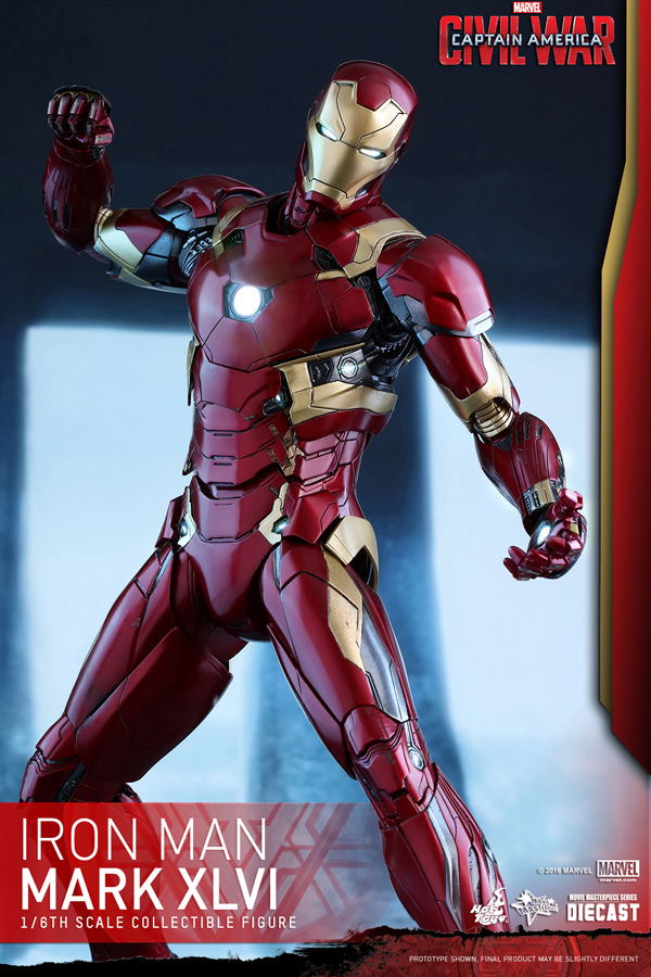 Captain America Civil War 1/6 Scale Collectible Figure: Iron Man Mark XLVI image 9