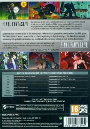 Final Fantasy VII / Final Fantasy VIII Double Pack Edition (DVD-ROM)