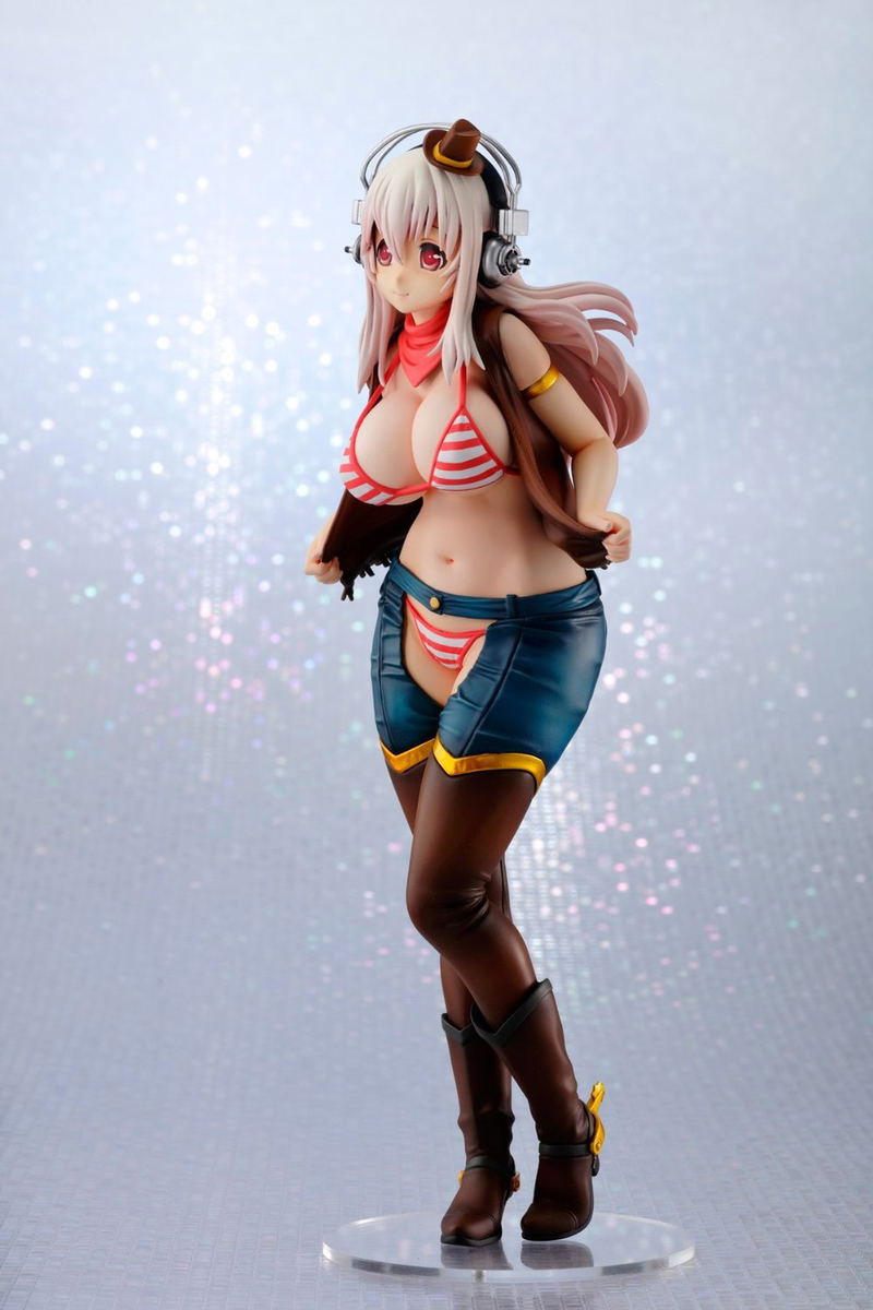Nitro Super Sonic 1/7 Scale Pre-Painted Figure: Super Sonico Cowgirl image 2