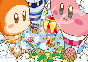 Kirby's Dream Land Art Crystal Jigsaw 208 Pieces Puzzle: Balloon Festival!_