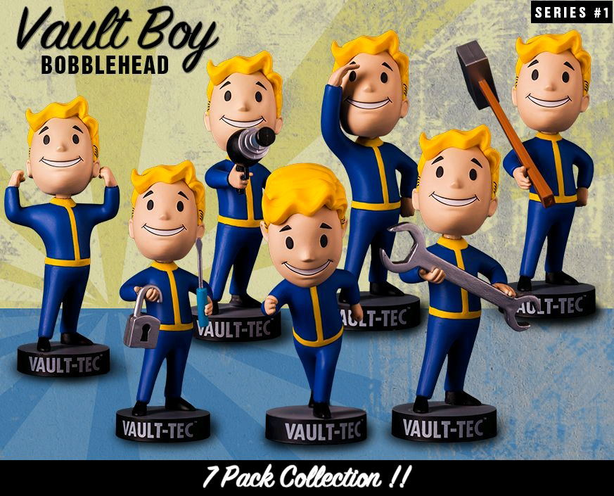 Fallout 4: Vault Boy 111 Bobbleheads Series One (Set of 7 Pieces)