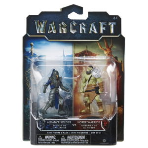 Warcraft Mini Action Figure 2 Pack: Horde Warrior & Alliance Soldier_