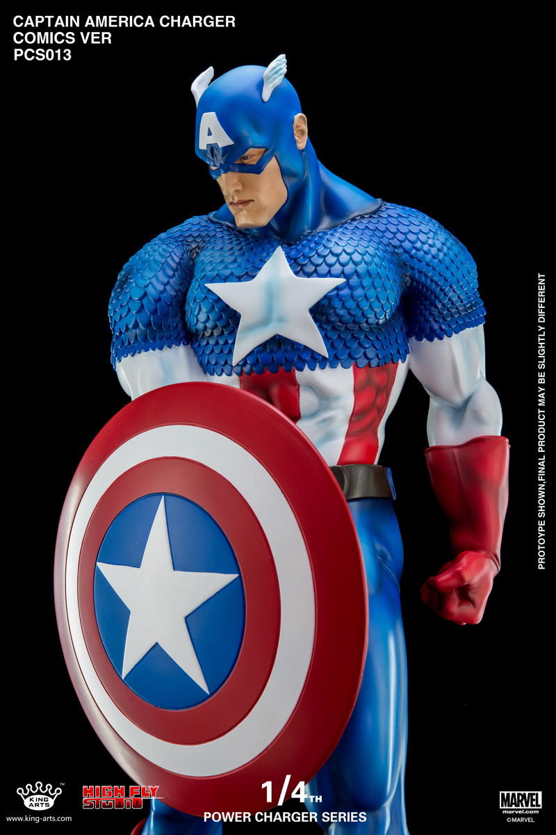 King Arts Captain America Civil War 1/4 Wireless Power Charger Statue image 9