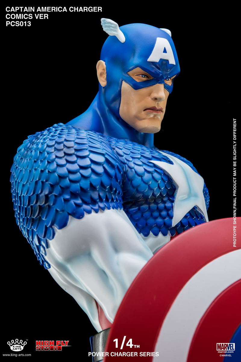 King Arts Captain America Civil War 1/4 Wireless Power Charger Statue image 11