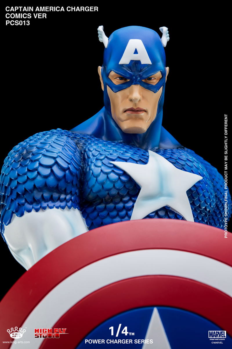 King Arts Captain America Civil War 1/4 Wireless Power Charger Statue image 12
