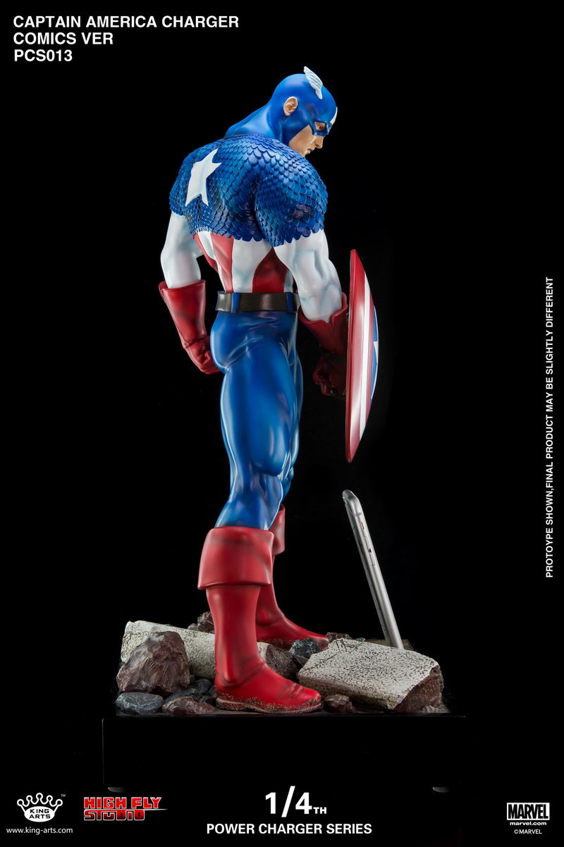 King Arts Captain America Civil War 1/4 Wireless Power Charger Statue image 2