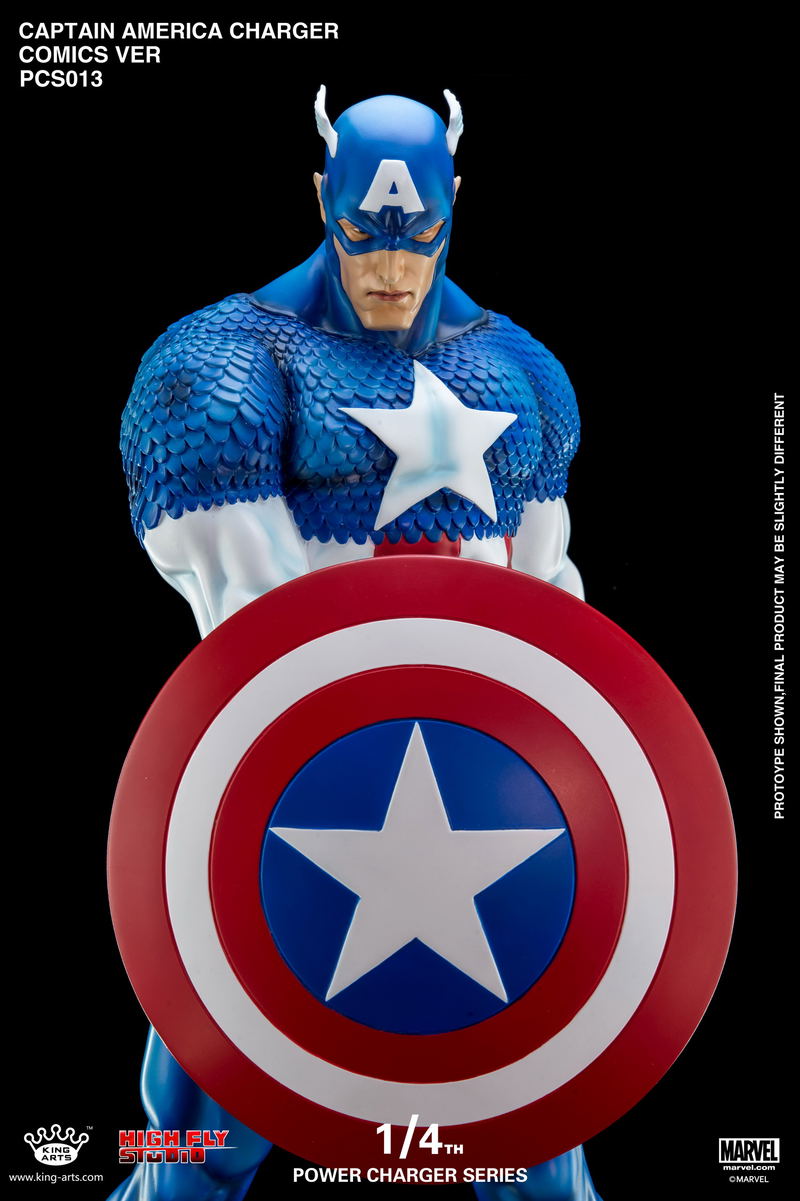 King Arts Captain America Civil War 1/4 Wireless Power Charger Statue image 8