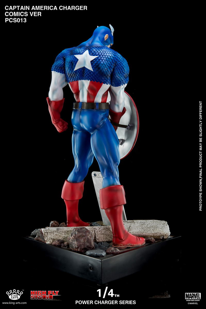 King Arts Captain America Civil War 1/4 Wireless Power Charger Statue image 5