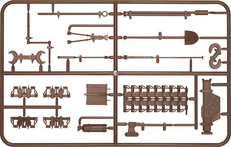 figma Vehicles Girls und Panzer: Panzer IV Ausf. D Tank Equipment Set Brown image 1