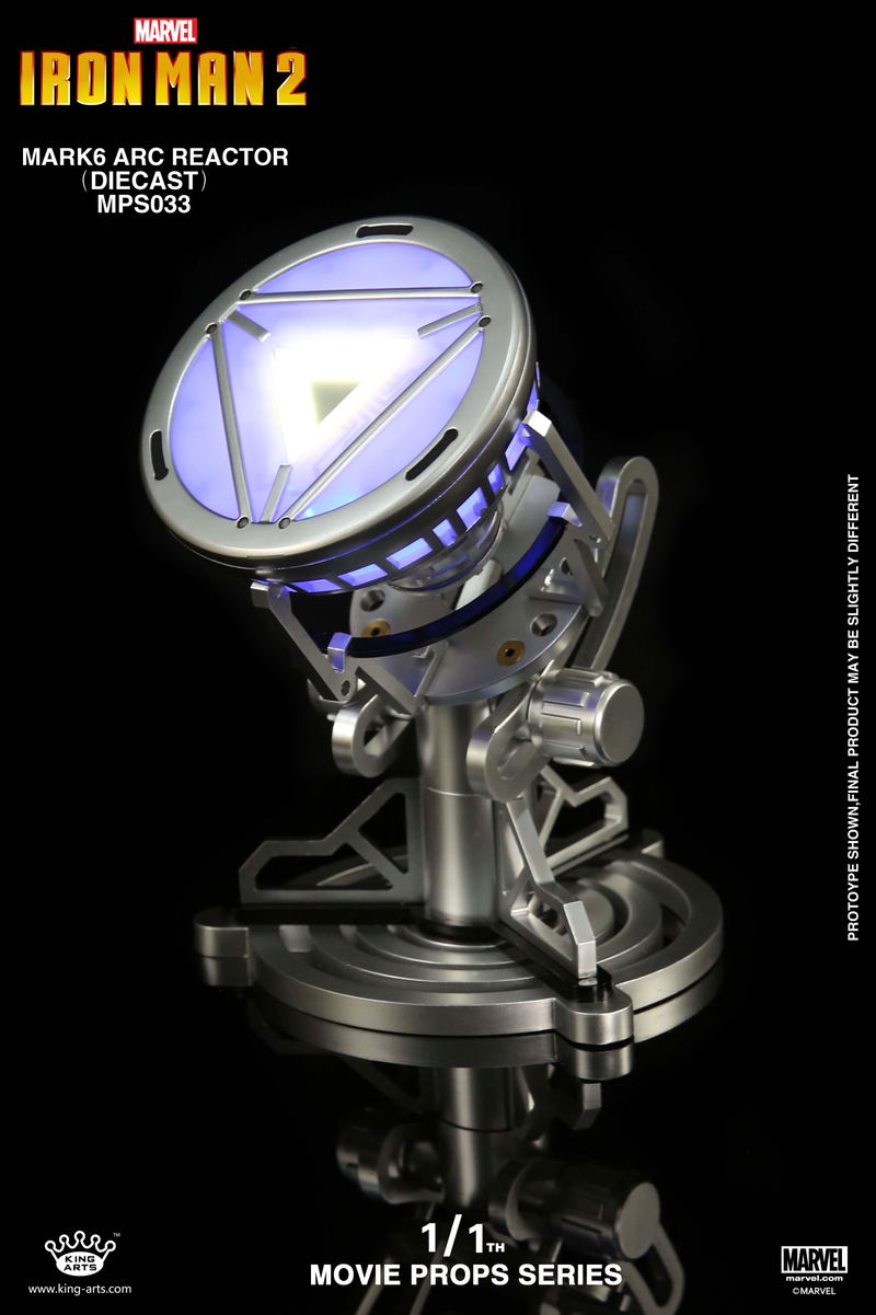 King Arts 1/1 Movie Props Series Iron Man 2: Iron Man Reactor Mark VI Arc Reactor image 1