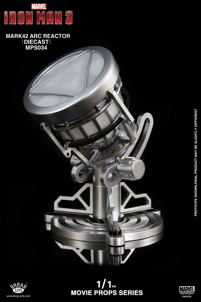 King Arts 1/1 Movie Props Series Iron Man 2: Iron Man Reactor Mark XLII Arc Reactor image 3