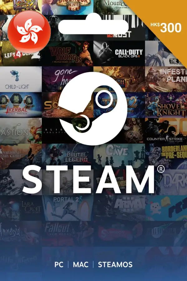 Steam Gift Card (HKD 300 | For HKD Currency Only) <span class="ext" style="background-color: #2a475e; color: #FFFFFF;">STEAM</span> <span class="ext ext_digital">digital</span> image 1
