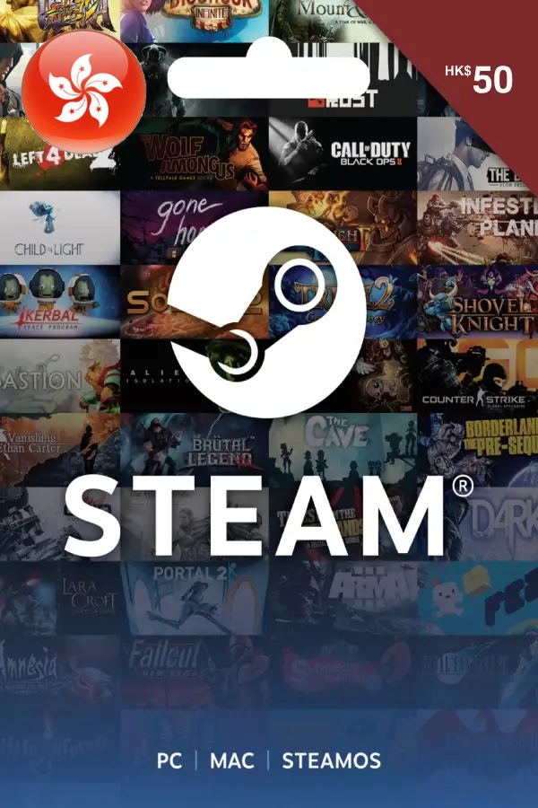 Steam Gift Card (HKD 50 | For HKD Currency Only) <span class="ext" style="background-color: #2a475e; color: #FFFFFF;">STEAM</span> <span class="ext ext_digital">digital</span> image 1