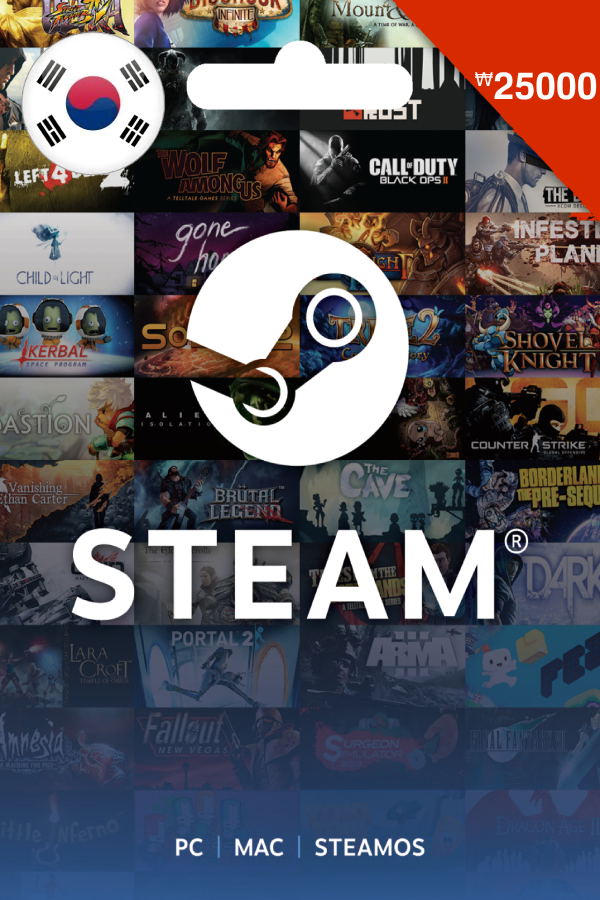 Steam Gift Card (KRW 25000 | For Korea Currency Only) <span class="ext" style="background-color: #2a475e; color: #FFFFFF;">STEAM</span> <span class="ext ext_digital">digital</span> image 1