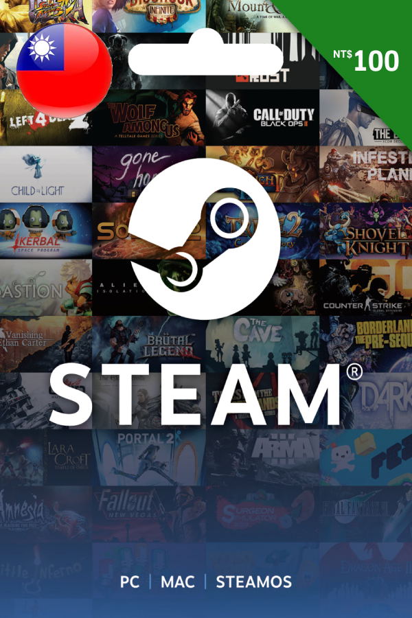 Steam Gift Card (TWD 100 | For TWD Currency Only) <span class="ext" style="background-color: #2a475e; color: #FFFFFF;">STEAM</span> <span class="ext ext_digital">digital</span> image 1