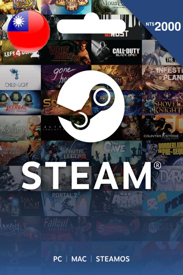 Steam Gift Card (TWD 2000 | For TWD Currency Only) STEAM digital