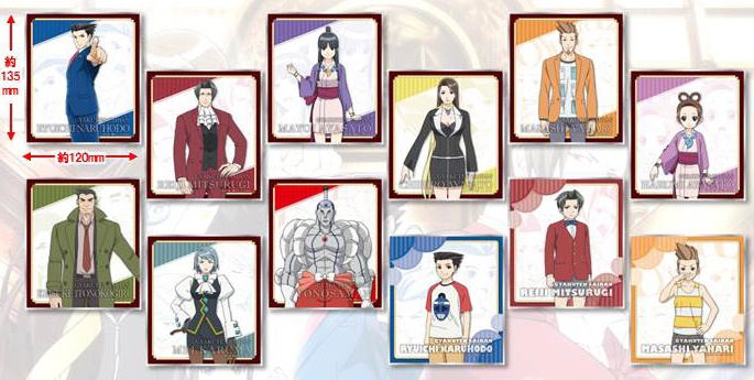 Ace Attorney - The Truth Objection Mini Shikishi Collection (Set of 12 pieces) image 1