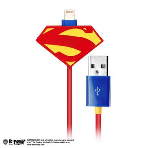 DC Comics Justice League Lightning Charge Cable for iPad/iPhone (Man of Steel)_